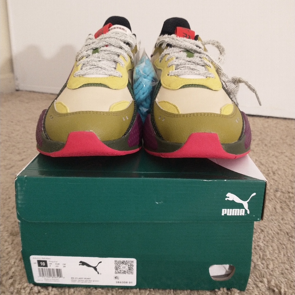 PUMA Man's shoe RS-X Last Hunt size:10 color:Khaki/GreenGarden